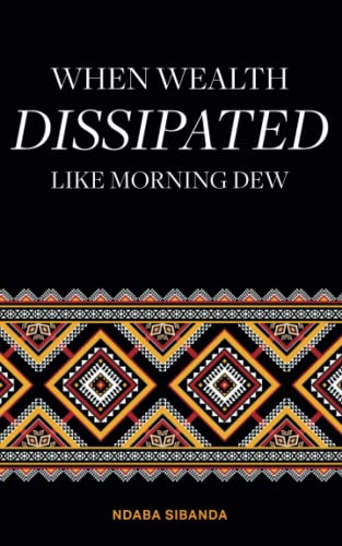 The image shows a book cover with a black background and colorful geometric designs.