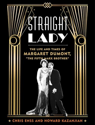 Book cover featuring Margaret Dumont and Groucho Marx in art deco style.