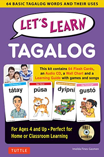 Let's Learn Tagalog Kit: A Fun Guide for Children's Language Learning (Flashcards, Audio CD, Games & Songs, Learning Guide and Wall Chart)