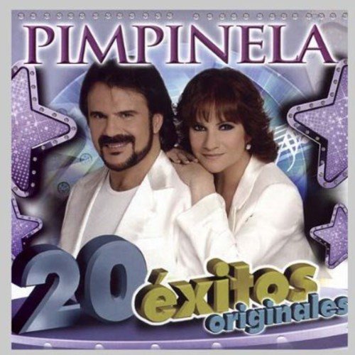 CD cover for Pimpinela’s “20 Éxitos Originales” featuring a couple’s portrait.