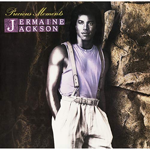 Jermaine Jackson album cover, “Precious Moments,” featuring a portrait of the artist.