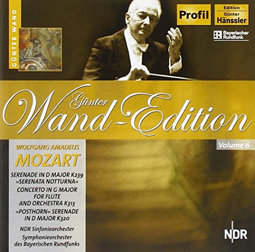 CD cover featuring conductor Günter Wand and text “Mozart” and “Wand Edition.”