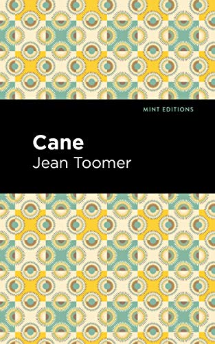 Book cover for "Cane" by Jean Toomer, patterned in teal and gold.