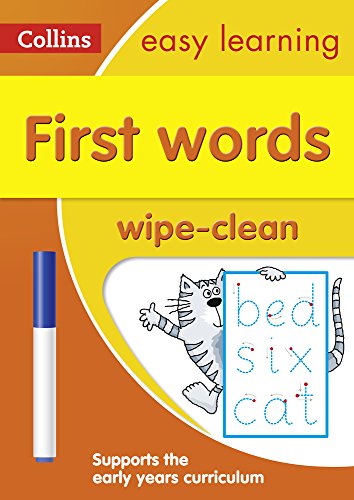 First Words Age 3-5 Wipe Clean Activity Book: Ideal for home learning (Collins Easy Learning Preschool)