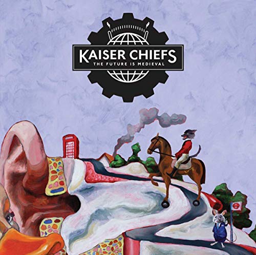 CD cover for Kaiser Chiefs’ “The Future Is Medieval” with surreal imagery.