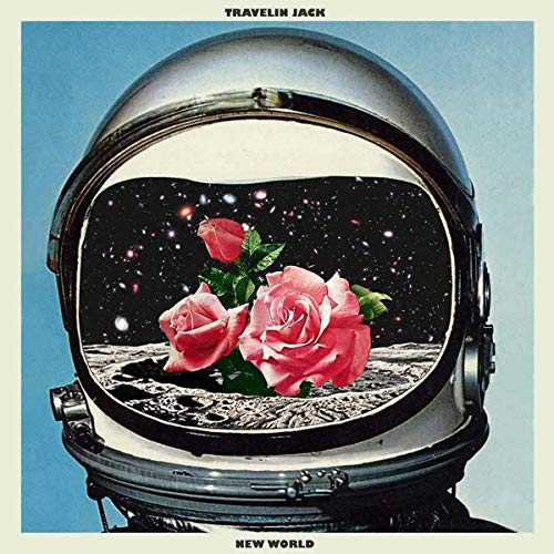 CD cover: astronaut helmet framing roses against a starry, lunar background.