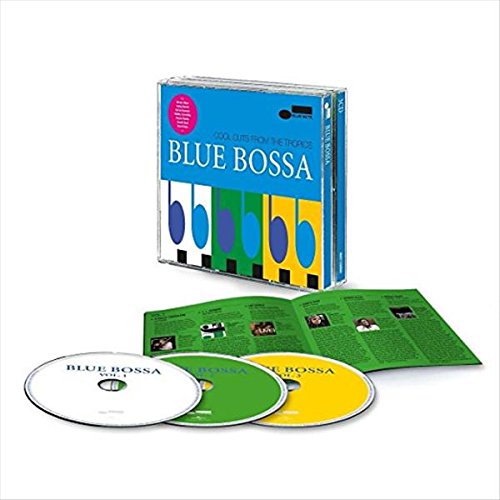 “Blue Bossa” CD case with open booklet and three accompanying CDs.
