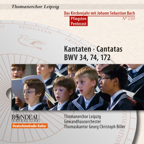 St Thomas Boys Choir Leipzig - Bach: Cantatas For Pentecost (Bwv 172/ 74/ 34) (Rondeau Production: ROP4026) [CD]