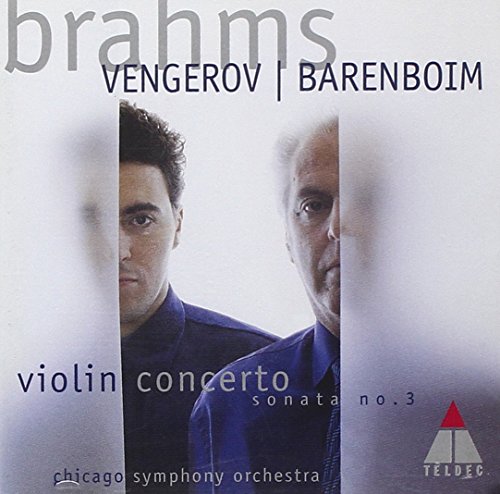 CD cover featuring portraits of violinists Vengerov and Barenboim.
