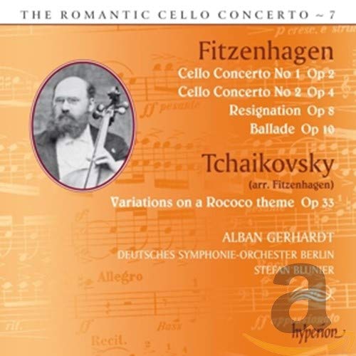 Alban Gerhardt Deutsches Symphonie-Orchester Berlin Stefan Blunier - Fitzenhagen: Cello Concertos (Hyperion Romantic Cello Concerto 7) [CD]