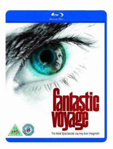 Fantastic Voyage" Blu-ray cover featuring an eye with a tiny person inside.