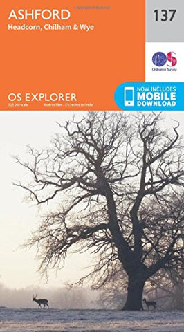 OS Explorer Map (137) Ashford