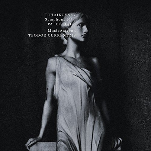 Black and white album cover featuring a draped figure and text.