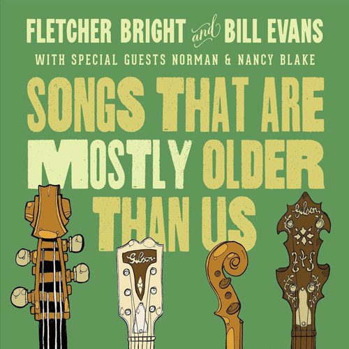 CD cover for "Songs That Are Mostly Older Than Us" featuring guitar necks.