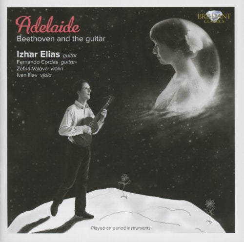 CD cover: guitarist and ghostly woman in a starry landscape.