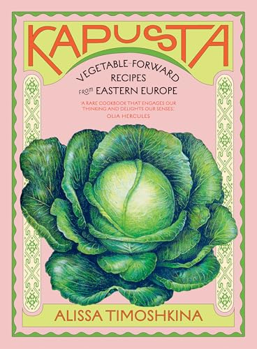 Cookbook with colorful vegetable and Eastern European-inspired food images on the cover.