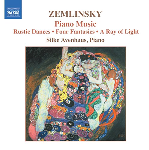 CD cover for Zemlinsky Piano Music by Silke Avenhaus featuring a Gustav Klimt painting.