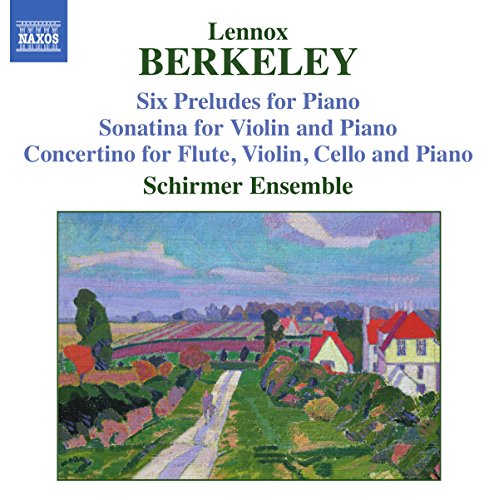 CD cover featuring a landscape painting with a house and winding path.