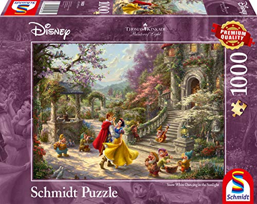 Disney - Snow White Dancing in the Sunlight by Thomas Kinkade 1000 Piece Schmidt Puzzle