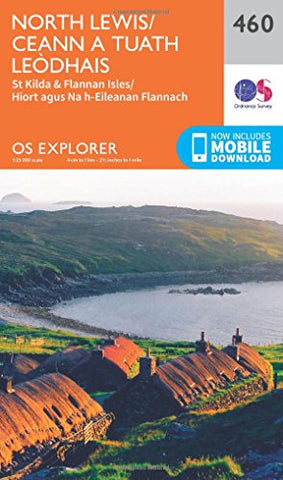 OS Explorer Map (460) North Lewis/Ceann a Tuath Leodhais (OS Explorer Paper Map)