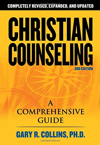 Book cover for Christian Counseling: A Comprehensive Guide by Gary R. Collins on yellow background.