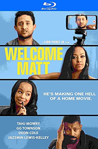 Welcome Matt" Blu-ray cover featuring portraits of cast members and film title.