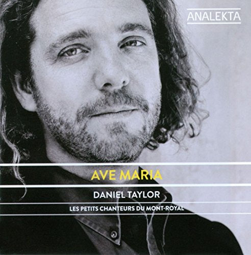 CD cover featuring a portrait of Daniel Taylor and text "Ave Maria".