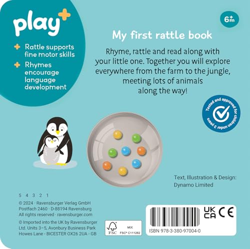 Ravensburger Play+ Infant & Toddler - Ready, Steady Shake: First Animals