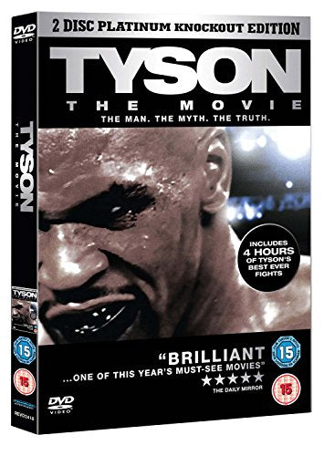 DVD cover for “Tyson: The Movie” featuring a close-up of Mike Tyson.