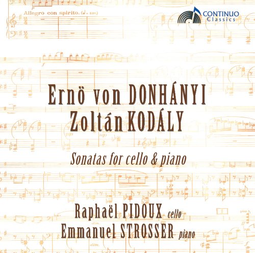 Pidouxstrosser - Sonatas For Cello Piano [CD]