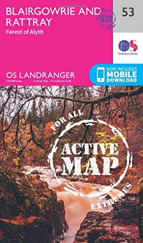 Landranger Active (53) Blairgowrie & Forest of Alyth (OS Landranger Active Map)