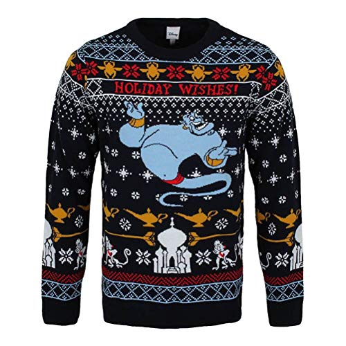 Disney Aladdin - Genie Christmas Wishes (Unisex Knitted Jumper) Medium