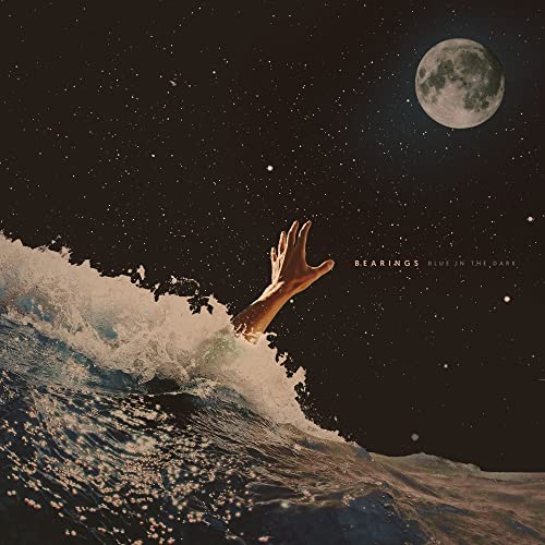 Album cover: hand reaching from waves under a starry, moonlit sky.