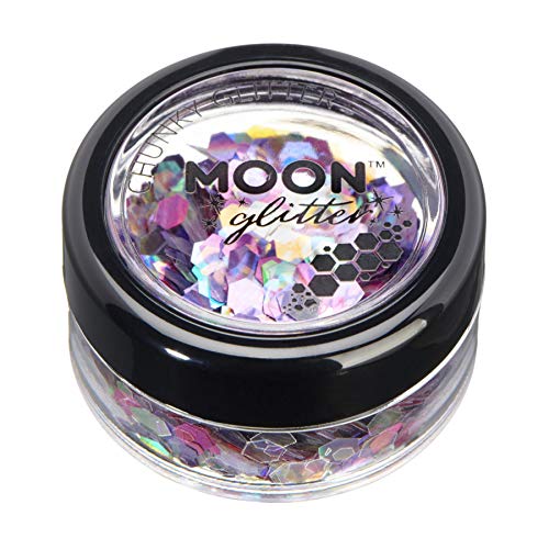 Mystic Chunky Glitter by Moon Glitter – 100% Cosmetic Glitter for Face, Body, Nails, Hair and Lips - 3g - Fairytale