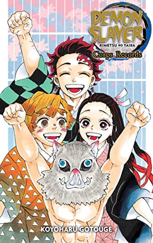 Book with Demon Slayer cover, likely featuring Kimetsu no Yaiba characters and Japanese text.