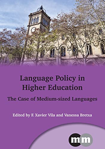 Book cover with university building, titled “Language Policy in Higher Education.”