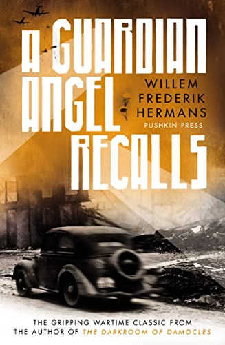 Book cover: "A Guardian Angel Recalls" with wartime imagery and a car.