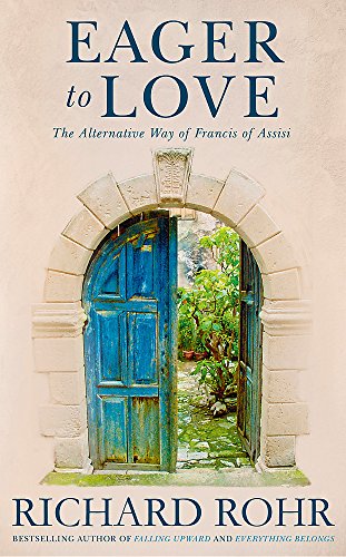 Book cover with blue doors and greenery, by Richard Rohr.