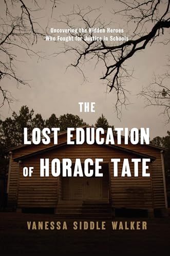 Book cover featuring a weathered schoolhouse and large white text.