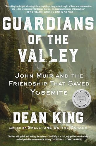 Book cover: “Guardians of the Valley” with Yosemite landscape backdrop.