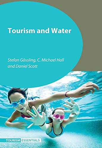 Book cover: “Tourism and Water” with image of two girls swimming underwater.