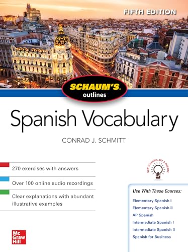 Schaum's Outline of Spanish Vocabulary, Fifth Edition