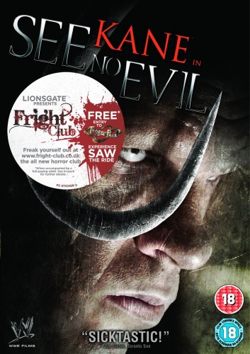 DVD cover for horror film "See No Evil" featuring a menacing face.