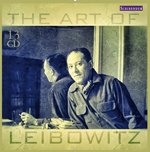 CD cover featuring a portrait of composer Rene Leibowitz in blue tones.