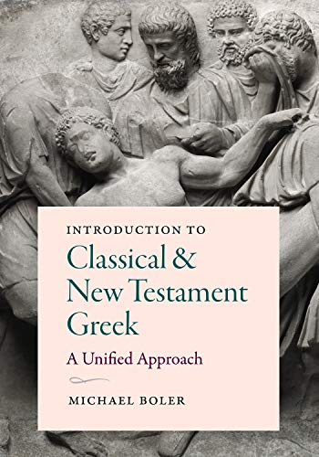 Book cover with classical sculpture background, titled “Introduction to Classical & New Testament Greek.”