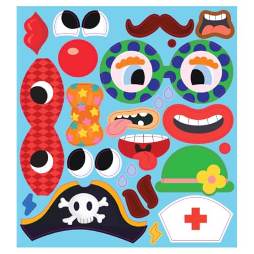 Silicone Sticker Book - Silly Faces