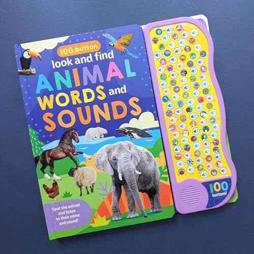 100 Button Look & Find Animal Words & Sounds