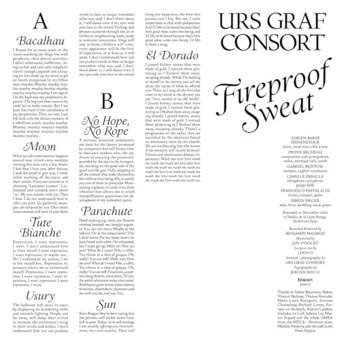 Urs Graf Consort - Fireproof Sweat [VINYL]