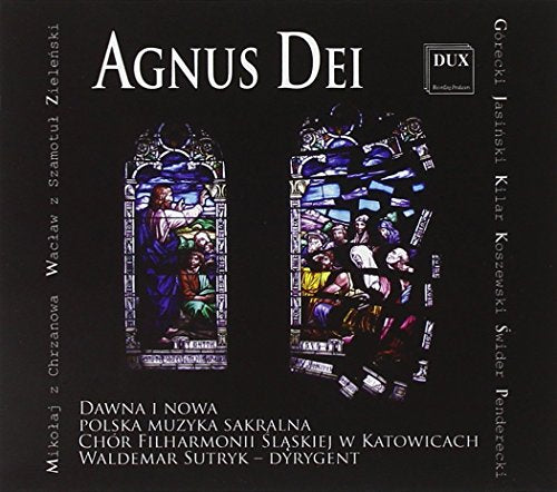 CD cover featuring a stained-glass window depicting religious figures.