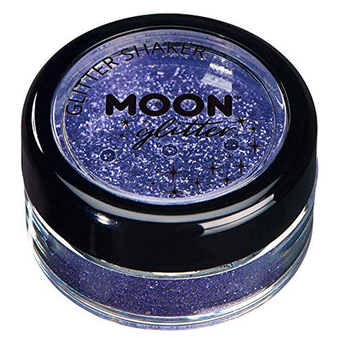 Classic Fine Glitter Shakers by Moon Glitter - Lavender - Cosmetic Festival Makeup Glitter for Face, Body, Nails, Hair, Lips - 5g